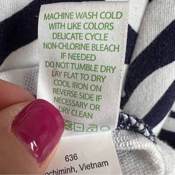 Lilly Pulitzer Charlene Seagull Dress Womens Small Navy Blue/White Gold Buttons - Picture 9 of 9